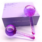 OEM Premium Private Tabel Massager Frozen Cryo Cooling Massager Pink Ice Globes for Face