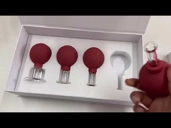 ست حجامت 15/25/35/55mm با مجموعه ماساژ حباب سفید