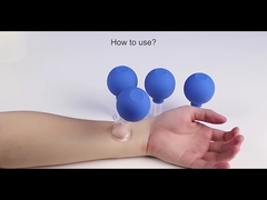 ست حجامت 15/25/35/55mm با مجموعه ماساژ حباب سفید