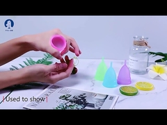 فنجان نرم قاعدگی باعث کاهش گرفتگی 12 ساعت محافظت از نشت می شود