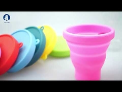فنجان قاعدگی نرم سیلیکونی درجه پزشکی، بهداشت زنانه قابل استفاده مجدد